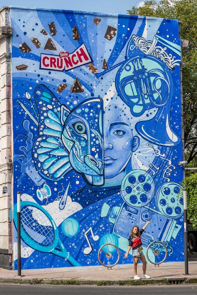 ¿Cuál es tu Crunch? El nuevo mural de Sofía Castellanos que te invita a descubrir lo que te hace único